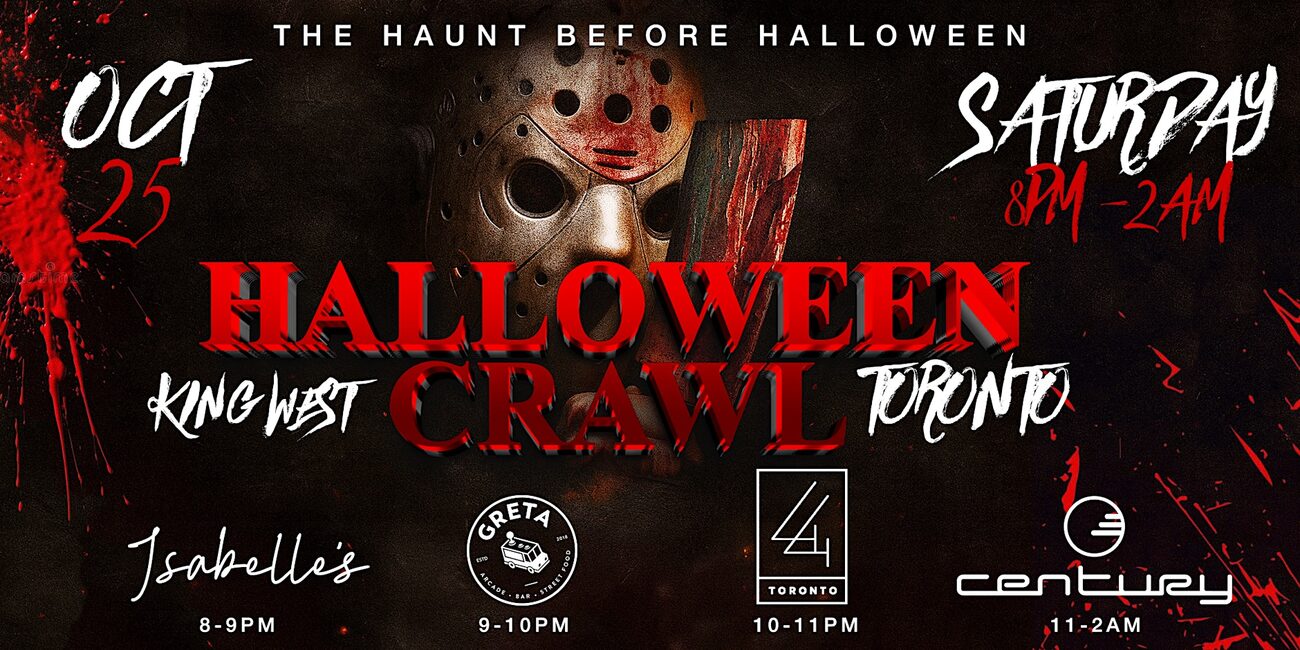 King West Halloween Crawl — Eventbrite poster
